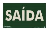 Placa Sinalizadora Saída Fotoluminante Anti-Chama