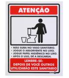 Placa Sinalizadora Sanitário