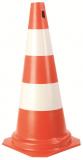 Cone para Sinalização Branco/Laranja 75cm